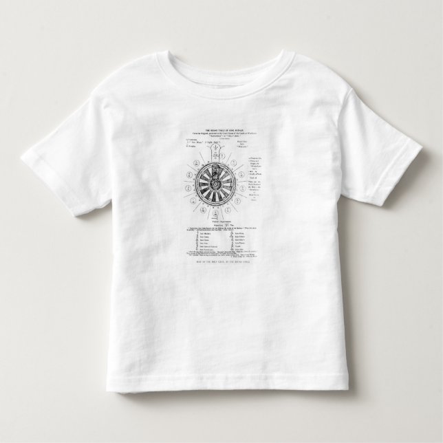 T-shirt Pour Les Tous Petits La table ronde du Roi Arthur (Devant)