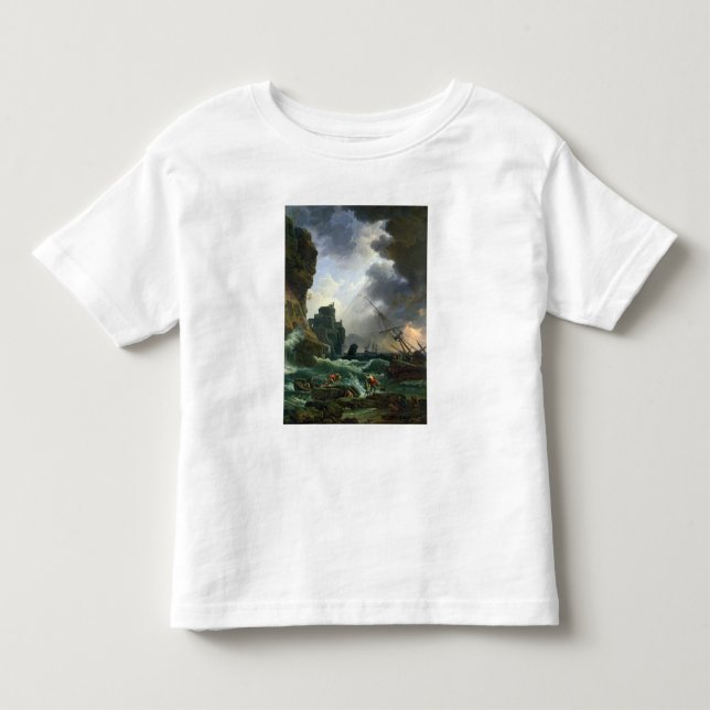 T-shirt Pour Les Tous Petits La tempête, 1777 (Devant)