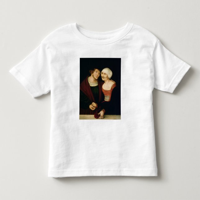 T-shirt Pour Les Tous Petits La Vieille Femme Infantée (Devant)