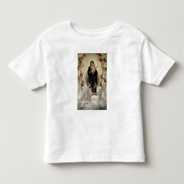 T-shirt Pour Les Tous Petits La Vierge avec Angels, 1900 (Devant)