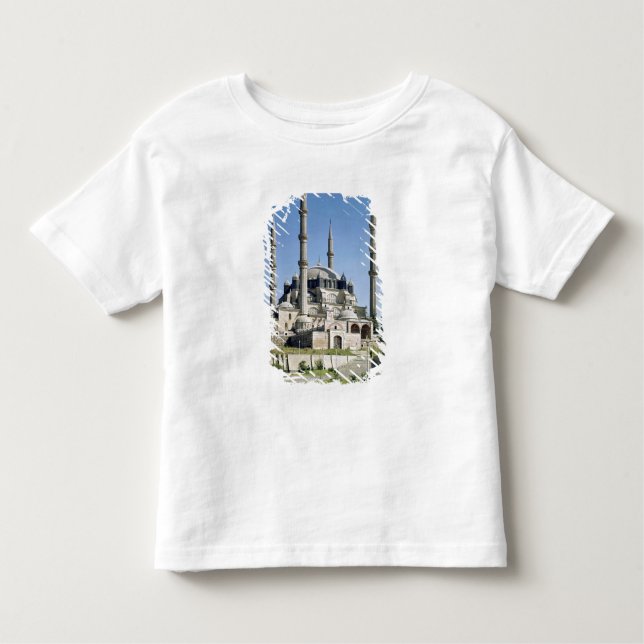 T-shirt Pour Les Tous Petits La vue de la mosquée, tabouret, a construit (Devant)