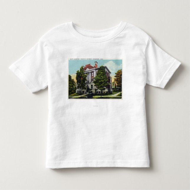 T-shirt Pour Les Tous Petits Laboratoire de Scott d'université wesleyenne (Devant)