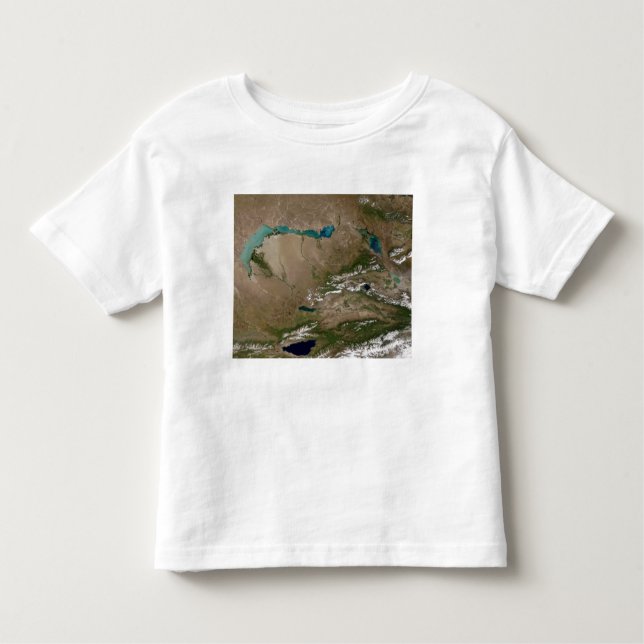 T-shirt Pour Les Tous Petits Lac Balkhash dans l'est du Kazakhstan (Devant)
