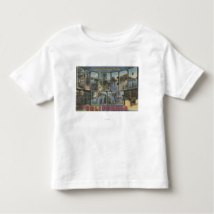 T-shirt Pour Les Tous Petits Lac big Bear, la Californie - grandes scènes 2 de