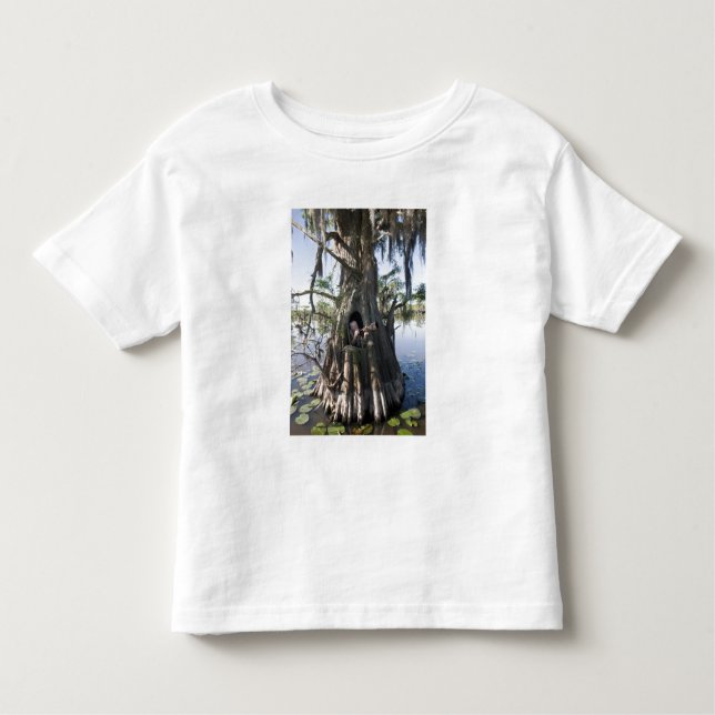 T-shirt Pour Les Tous Petits Lac Caddo, aveugle de chasse (Devant)