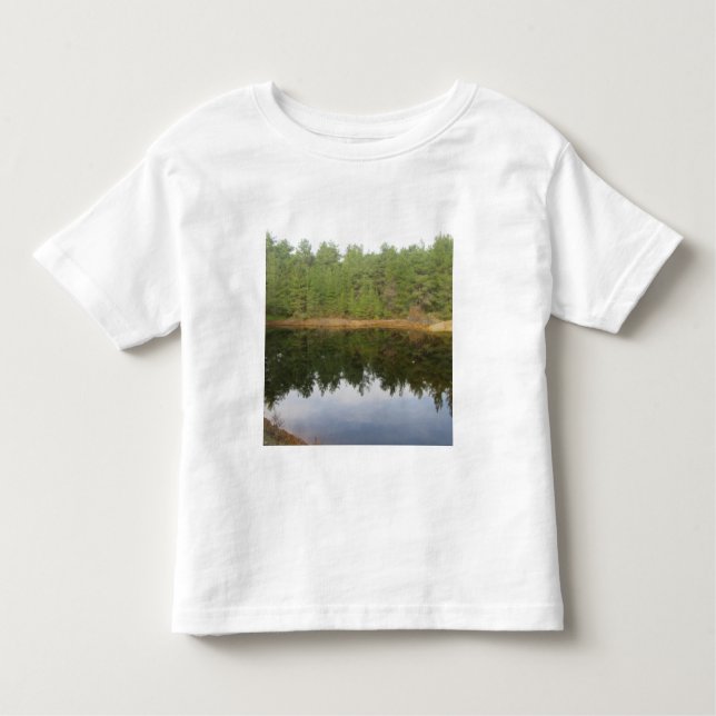 T-shirt Pour Les Tous Petits Lac de réflexion des pins (Devant)