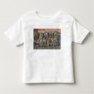 T-shirt Pour Les Tous Petits Lac Norfork, Arkansas - grandes scènes de lettre