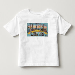 T-shirt Pour Les Tous Petits Lacs finger, New York - grandes scènes de lettre