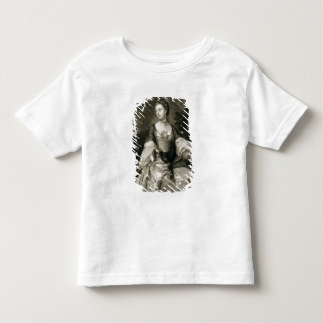 T-shirt Pour Les Tous Petits Lady Caroline Russell, gravée par James McArdell (Devant)