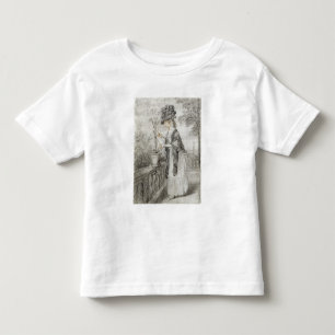 T-shirt Pour Les Tous Petits Lady on a Terrace Tending a Carnation Plante (noir