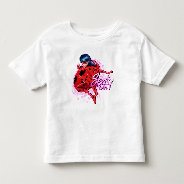 T-shirt Pour Les Tous Petits Ladybug miraculeux | Spots Sur Graphic (Devant)