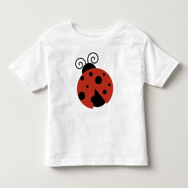 T-shirt Pour Les Tous Petits Ladybug, Red Ladybug, jolie coccinelle, coccinelle (Devant)