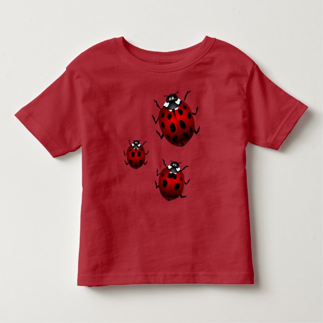 T-shirt Pour Les Tous Petits Ladybug Toddler Chemise mignonne Ladybug Top (Devant)