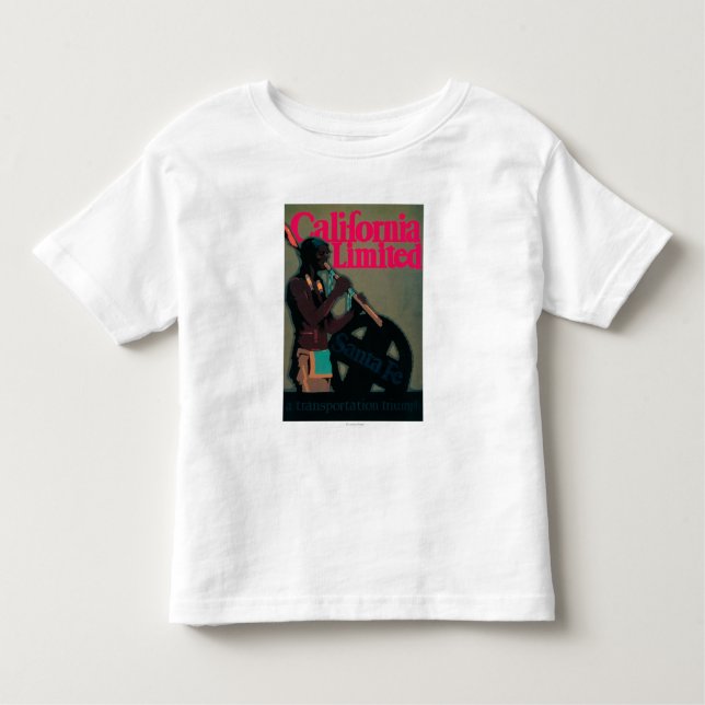 T-shirt Pour Les Tous Petits L'affiche de voyage de train limitée par (Devant)