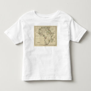 T-shirt Pour Les Tous Petits L'Afrique avec des frontières décrites