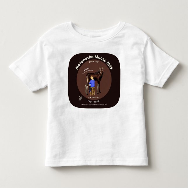 T-shirt Pour Les Tous Petits Lait d'orignal Matanuska (Devant)