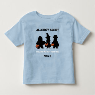 T-shirt Pour Les Tous Petits L'alerte personnalisée Halloween d'allergie