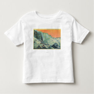 T-shirt Pour Les Tous Petits L'Américain tombe en hiver avec le coucher du