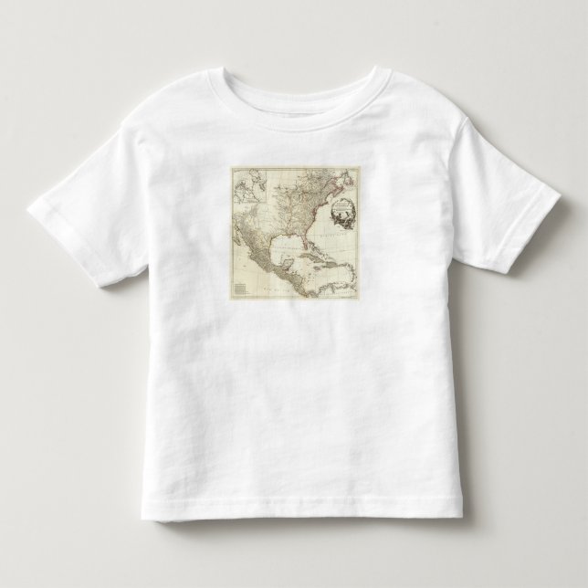 T-shirt Pour Les Tous Petits L'Amérique du Nord composée 2 (Devant)