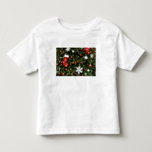 T-shirt Pour Les Tous Petits L'Amérique du Nord. Décorations de Noël sur