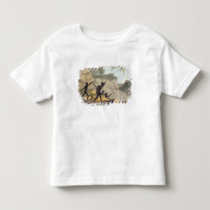 T-shirt Pour Les Tous Petits Lancement de la lance, aborigènes chassant des