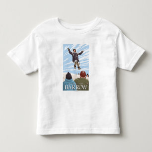T-shirt Pour Les Tous Petits Lancer de couverture de l'Alaska - brouette,