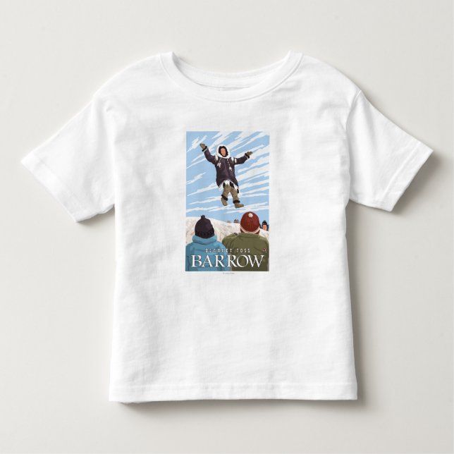 T-shirt Pour Les Tous Petits Lancer de couverture de l'Alaska - brouette, (Devant)