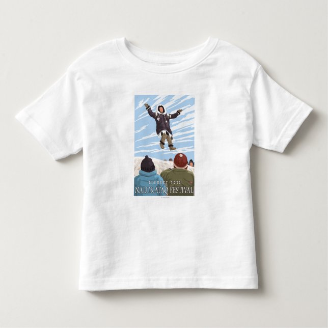 T-shirt Pour Les Tous Petits Lancer de couverture de l'Alaska - festival de (Devant)