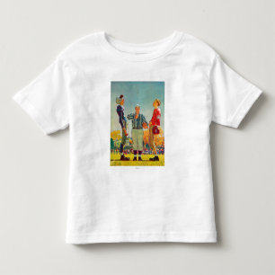 T-shirt Pour Les Tous Petits Lancer de pièce de monnaie par Norman Rockwell