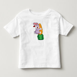 T-shirt Pour Les Tous Petits Lapin avec carotte