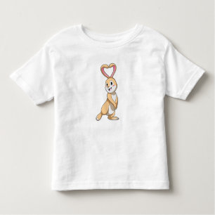 T-shirt Pour Les Tous Petits Lapin avec coeur