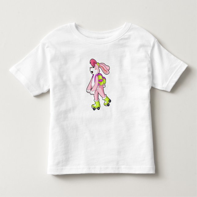 T-shirt Pour Les Tous Petits Lapin avec roulettes (Devant)