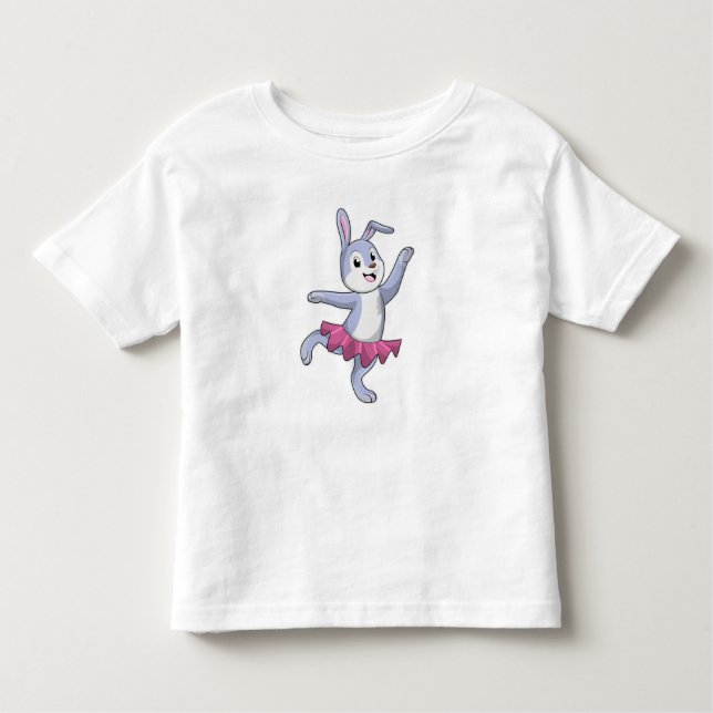 T-shirt Pour Les Tous Petits Lapin comme Ballerina au Ballet (Devant)