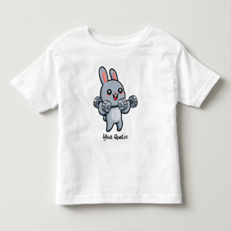 T-shirt Pour Les Tous Petits Lapin de Fitness Mignon Entraînement Enfants