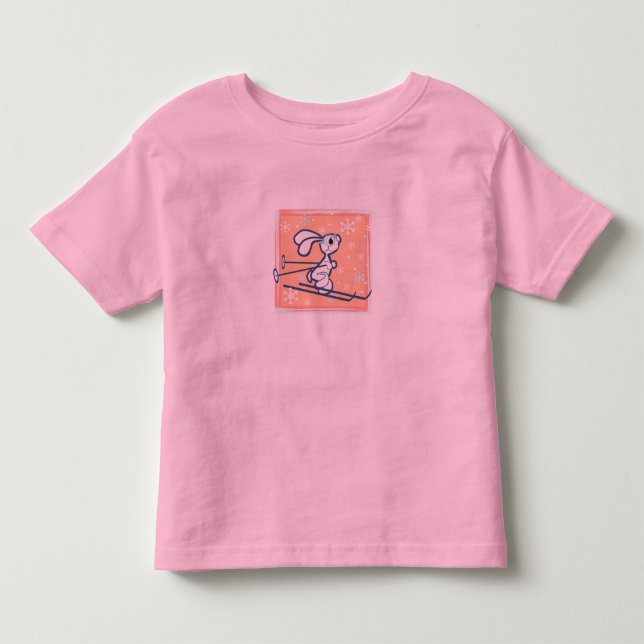 T-shirt Pour Les Tous Petits Lapin de neige (Devant)