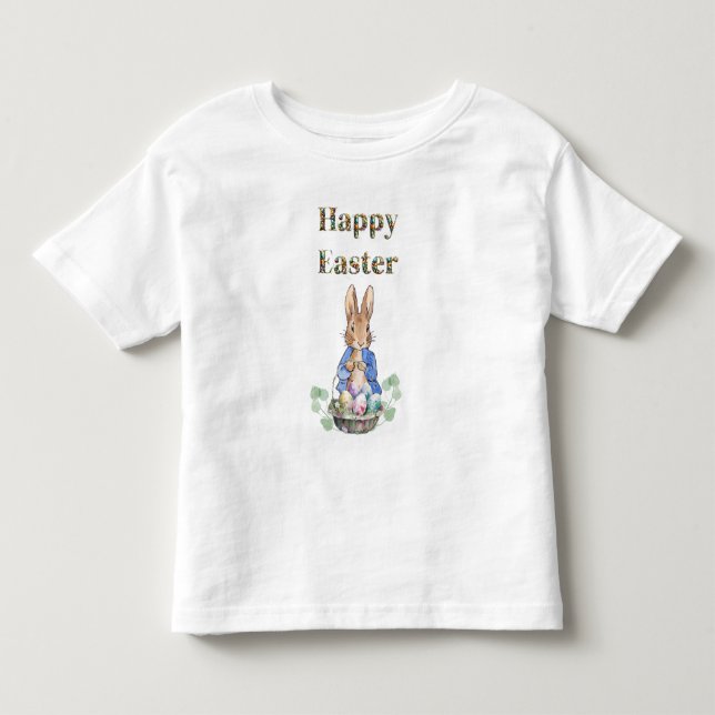 T-shirt Pour Les Tous Petits lapin de Pâques (Devant)