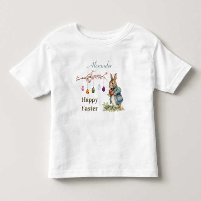 T-shirt Pour Les Tous Petits Lapin de Pâques  (Devant)