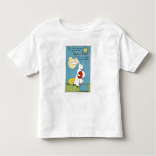 T-shirt Pour Les Tous Petits Lapin de Pâques GreetingEaster tenant des oeufs