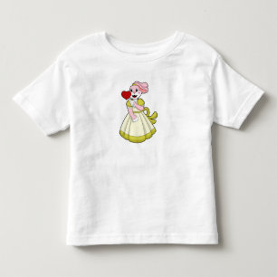 T-shirt Pour Les Tous Petits Lapin en fiancée avec une robe de mariée.PNG