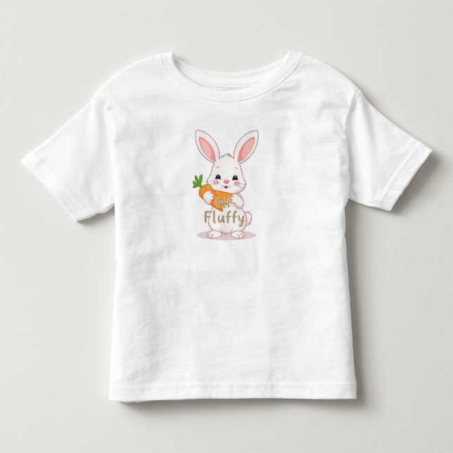 T-shirt Pour Les Tous Petits Lapin Fluffy (Devant)