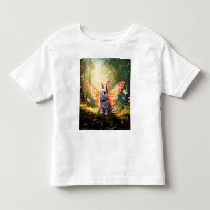 T-shirt Pour Les Tous Petits Lapin Whimsical dans une forêt enchantée