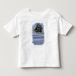 T-shirt Pour Les Tous Petits L'arbre dans la neige a couvert le paysage