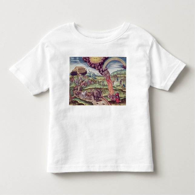 T-shirt Pour Les Tous Petits L'arche de Noé, illustration 'de Narratio brevis (Devant)
