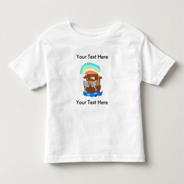 T-shirt Pour Les Tous Petits L'arche de Noé personnalisable (Devant)