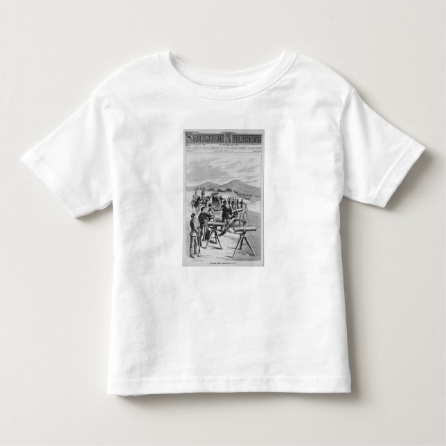 T-shirt Pour Les Tous Petits L'arme à feu de Gatling de nouveau modèle (Devant)