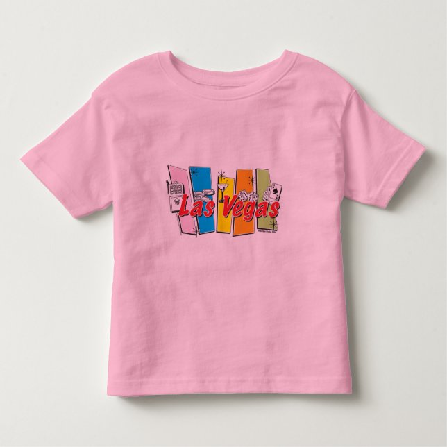 T-shirt Pour Les Tous Petits Las Vegas Retro (Devant)