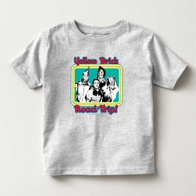 T-shirt Pour Les Tous Petits L'Assistant D'Oz™ | Route en brique jaune! (Devant)