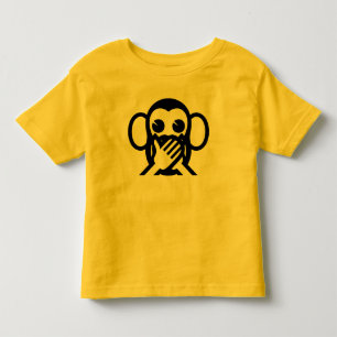 T-shirt Pour Les Tous Petits Le 言わざる sage d'Iwazaru de 3 singes ne parl