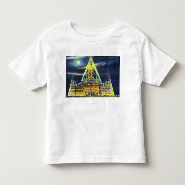 T-shirt Pour Les Tous Petits Le bâtiment de capitol d'état la nuit (Devant)