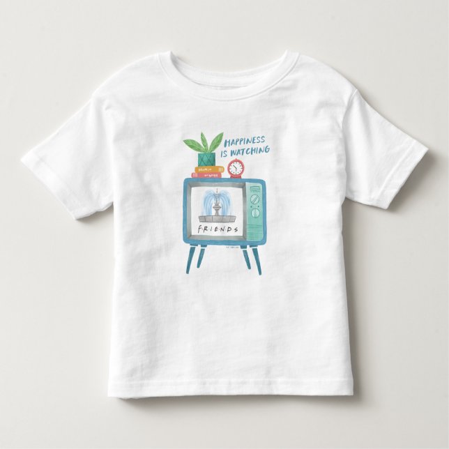 T-shirt Pour Les Tous Petits Le bonheur regarde AMIS™ (Devant)